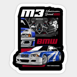 GTR E46 Maximum Speed Sticker